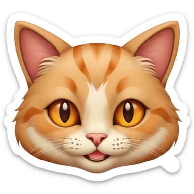 cat smirking very hardly sticker