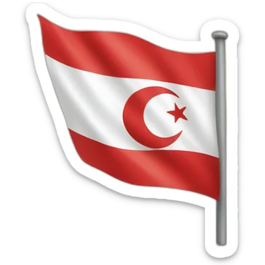 Turc avec son drapeau  sticker