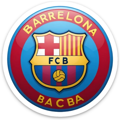 Fc Barcelona logo imoji sticker