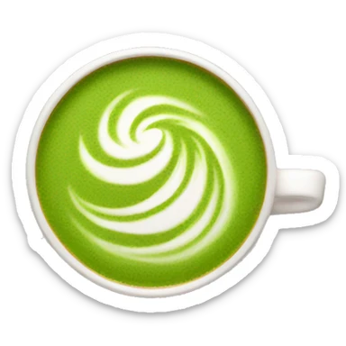 Matcha latte sticker