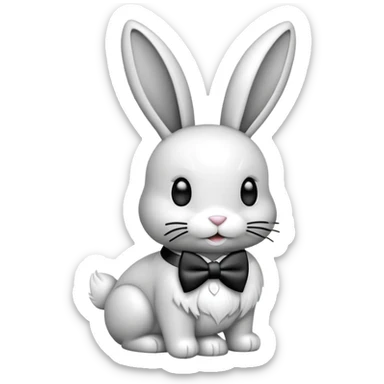 playboy bunny wearing bow tie logo (side view) sticker