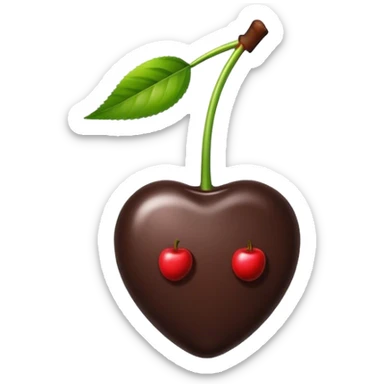 cherry in chocolate sticker