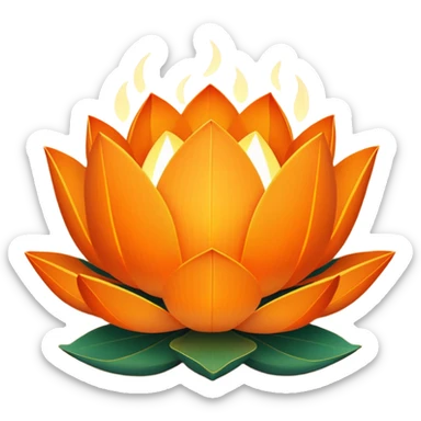lotus lantern sticker