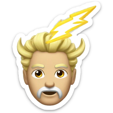 zeus lightning sticker