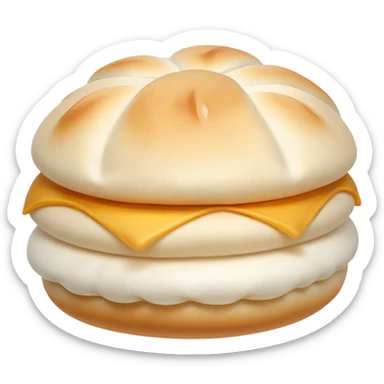 Soft colored baozi steamed bun street snack sticker