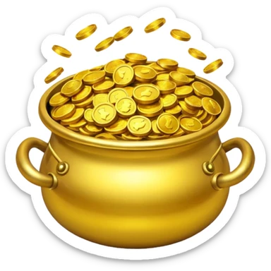 Pot of gold sticker