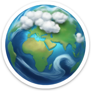 Blue planet sticker