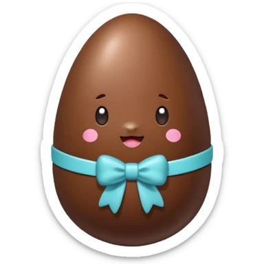 Uovo di pasqua kawaii sticker