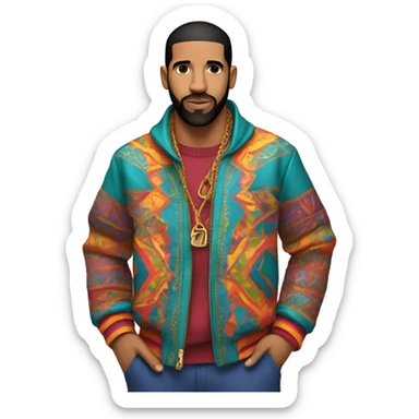 Drake with color sticker