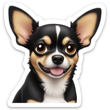 chihuahua NEGRO apple iPhone pro max sticker