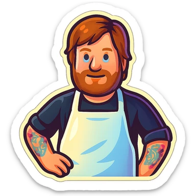 Create an emoji based on this person's appearance. Use a fun, expressive style suitable for emoji, in a retro stickers style. sticker