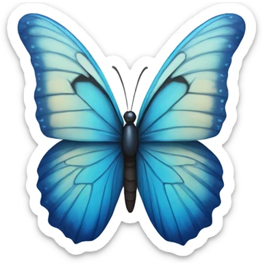 blue butterfly sticker