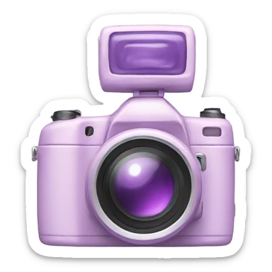 Aesthetic camera pastel purple sticker