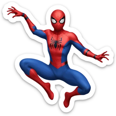 Spider man super hero sticker