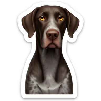 German shorthair pointer happy new year fireworks  sticker