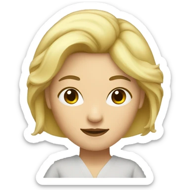 blonde woman tai chi sticker
