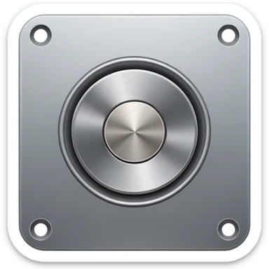 mac os icon metal mute no sound audio  🔇  sticker