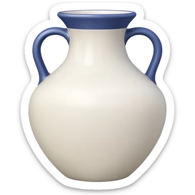 vaso branco sem flores sticker