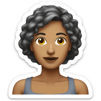 une femme qui est en surpoids sticker