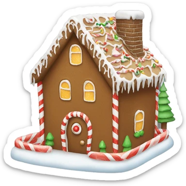 Christmas gingerbread house  sticker