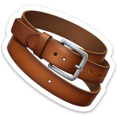 belt emoji in a hand sticker