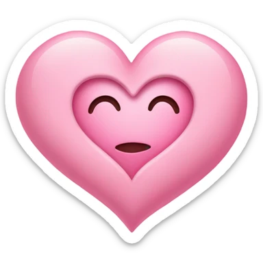 corazón rosa pastel sticker
