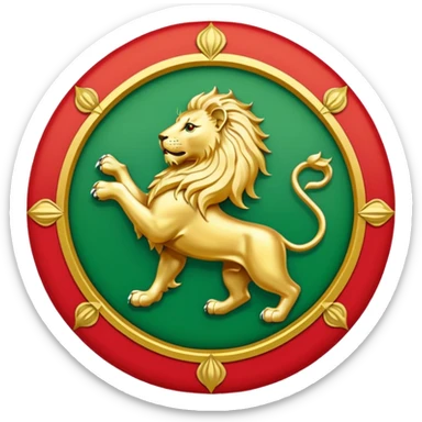 The persian flag with the lion that was there before the revolution sticker