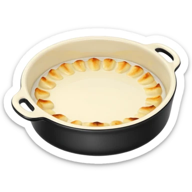 Plat à gratins sans rien à l’intérieur sticker