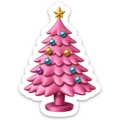 Natale rosa, estetico  sticker