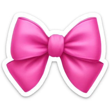 Big pink bow sticker
