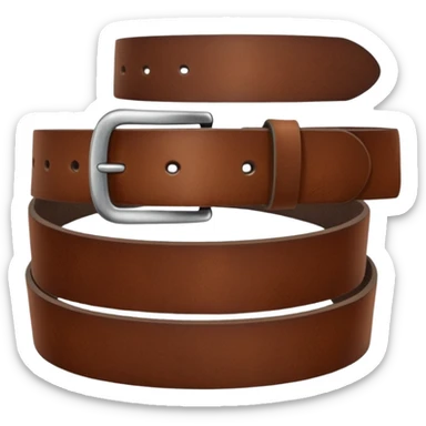 Belt for pant, brown colour ,one round only and look classic sticker