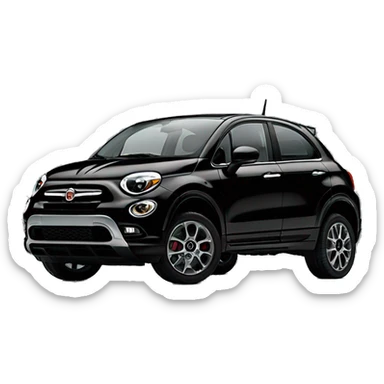 Fiat 500x black sticker
