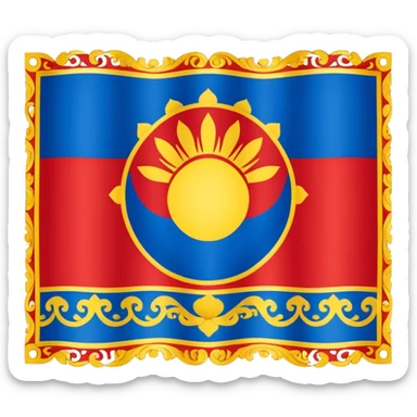 buryatia flag sticker