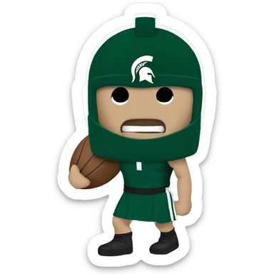 michigan state spartan sticker