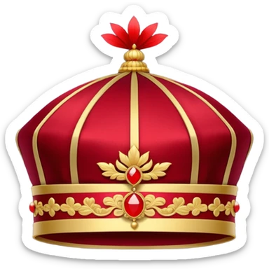 Chinese aristocratic hat sticker