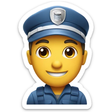 Smiling mail carrier with can of raid  sticker