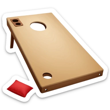Cornhole board sticker