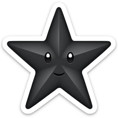 ★☆ - this shows full star and empty star only with outline black inside empty but I want is first half black and second half empty sticker
