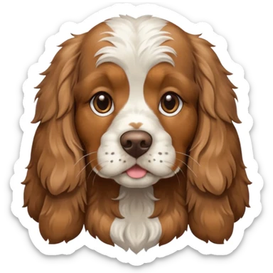 Merle cocker spaniel sticker