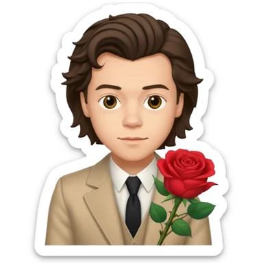 Harry styles rose sticker