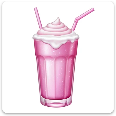 sabrina carpenter glittery pink drink with cold foam sticker