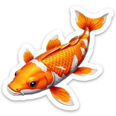 Koi fish sticker