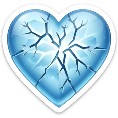 Corazón congelado sticker