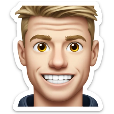 Max Verstappen missing half his teeth sticker