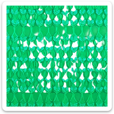 green fabric with floral pattern, smart fabric, high-tech textile sticker