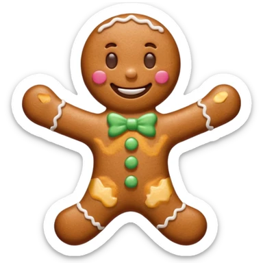Gingerbread stylised sticker
