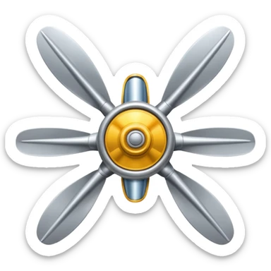 airplane propeller sticker