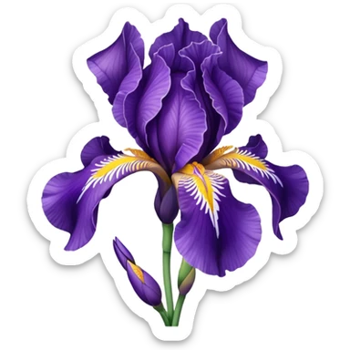Iris  flower sticker