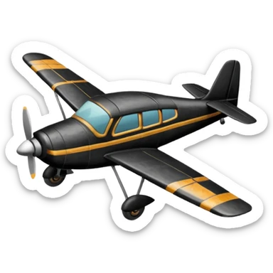 small size plane old town sticker