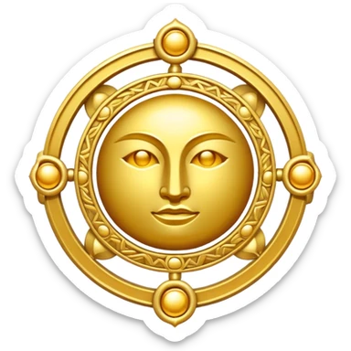 A talisman for immense wealth sticker